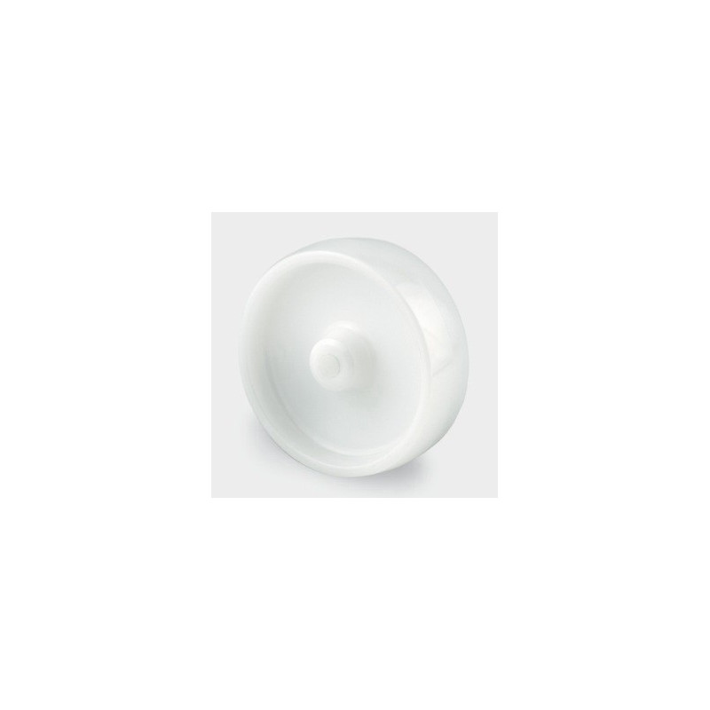 Roue en polypropylène blanc alésage 12mm de diamètre