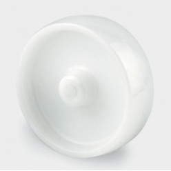 Roue en polypropylène blanc alésage 25 mm de diamètre