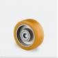 Roue en aluminium et polyuréthane alésage 15 mm de diamètre
