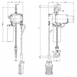 Croquis mini palan électrique