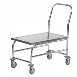 Chariot plateforme en inox