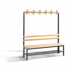 Banc de vestiaires avec grille 