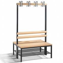 Banc de vestiaires avec grille 