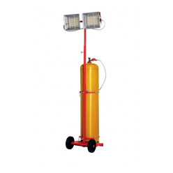 Chauffage radiant mobile au gaz butane ou propane