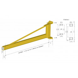 Potence murale 250 kg