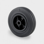 Roues caoutchouc noir